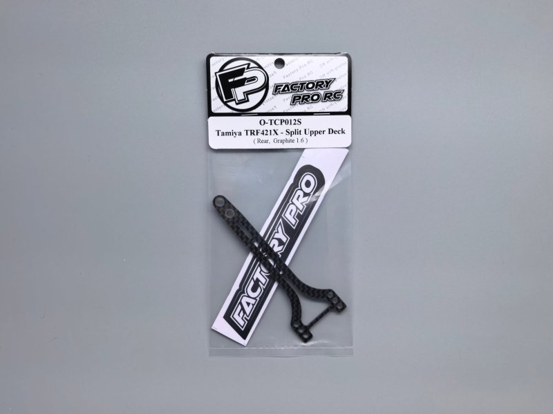 Factory Pro FP-O-TCP012S Tamiya TRF421X - Split Upper Deck Lite Rear - Graphite 1.6mm