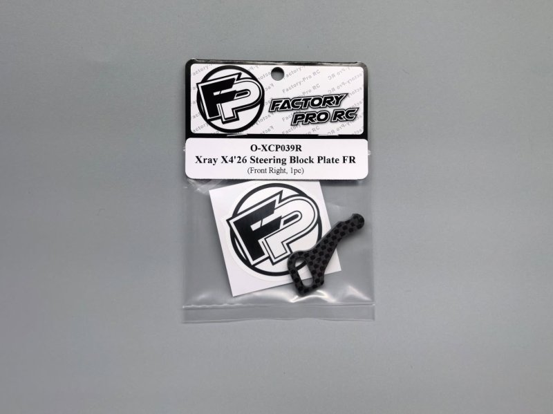 Factory Pro FP-O-XCP039R Xray X4\'26 Steering Block Plate FR - Graphite