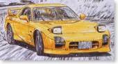 Fujimi 18342 - 1/24 Initial D No.12 Mazda FD3S RX-7 A-spec (Takahashi Keisuke Ver.) (Model Car)