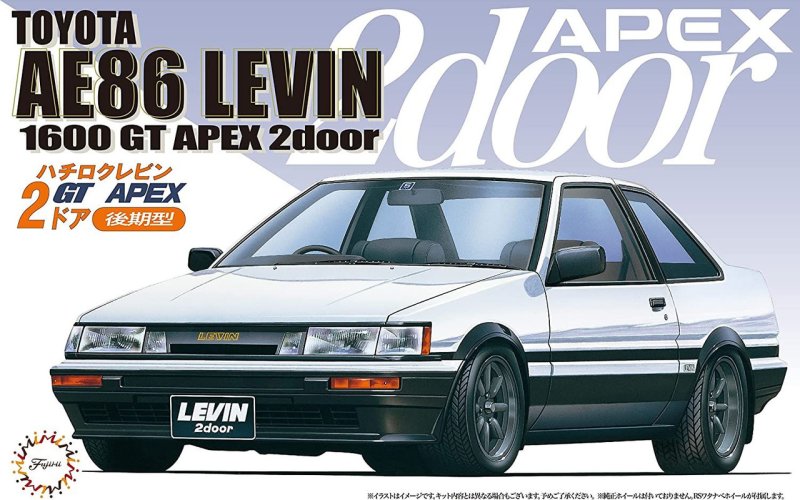 Fujimi 04649 - 1/24 ID-61 Toyota AE86 Levin 1600 GT Apex 2Door 1985