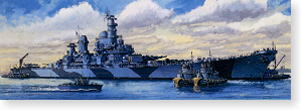 Fujimi 44115 - 1/700 SWM-23 U.S. Battleship Iowa (BB-61) (Plastic model)