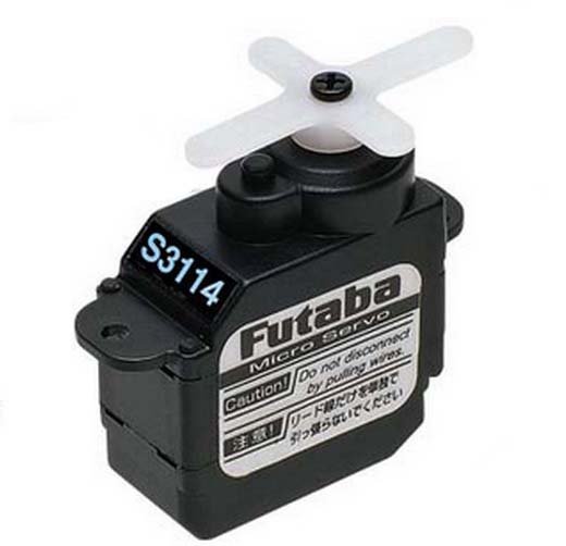 Futaba S3114M - Micro Servo (7.5g/4.8v-0.0sec-1.5kgcm/6v-0.09sec-1.7kgcm