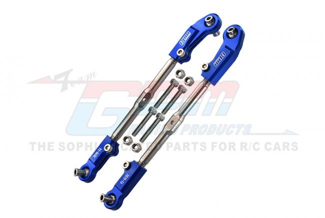 ARRMA KRATON 6S BLX Monster Truck Aluminum 7075-T6+Stainless Steel Adjustable Front Steering Tie Rod - GPM MAK162SN