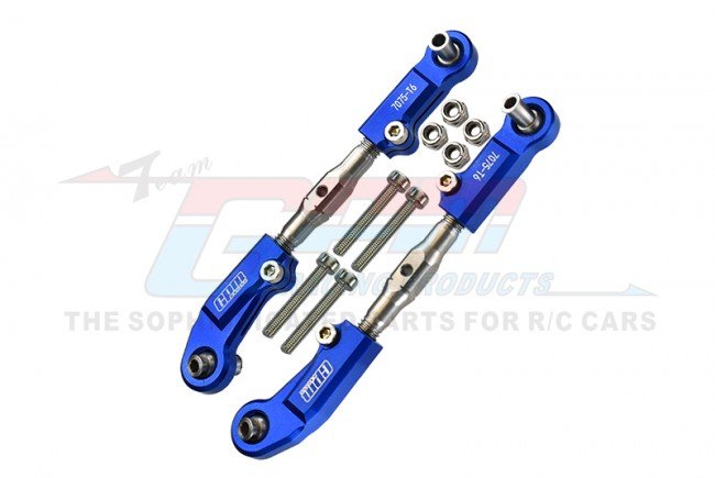 ARRMA MOJAVE 6S BLX Desert Truck Aluminum 7075-T6+Stainless Steel Adjustable Front Steering Tie Rod - GPM MAM162S