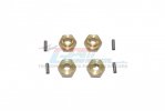 AXIAL 4WD SCX24 DEADBOLT Brass Hex Adapters 3mm Thick - 8pc set - GPM SCX24010X/3M