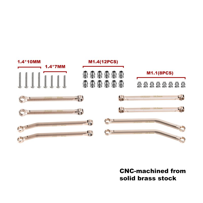 AXIAL SCX30 FORD BRONCO 4X4 RTR BRUSHED ROCK CRAWLER Brass Link Set - GPM SCX30/160X