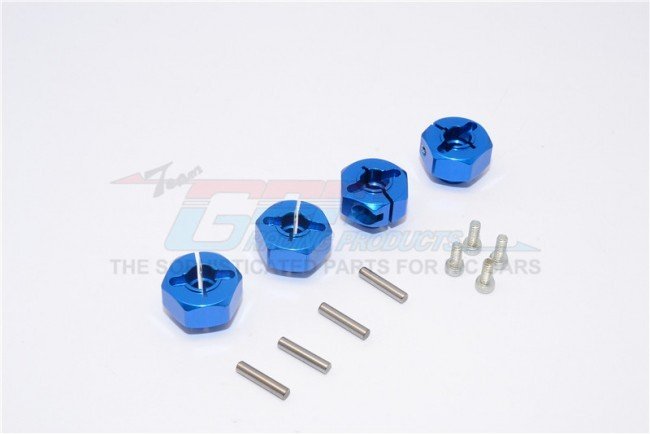 AXIAL SMT10 Aluminium Hex Adaptors (12mm) - 4pcs set (For Wraith, SMT10 Monster Jam AX90055) - GPM MJ010