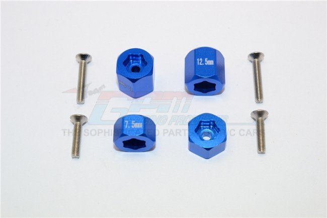 AXIAL Racing YETI JR Aluminum Front + Rear Hex Adapters - 8pc set - GPM MYT010/75125