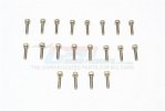 SUS304 Stainless Steel Cap Head Socket Screws M2x22mm - 20pcs - GPM SUS2X22