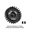 40Cr Steel Motor Gear 24T (32 Pitch,Module: 0.8mm,Motor Tooth Diameter: 3.175mm) - GPM MG324T/0.8M