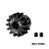 20CR Steel Motor Gear 14T (Module:1.0mm,Motor Tooth Diameter:5.0mm,Round Hole) - GPM MG5014TS