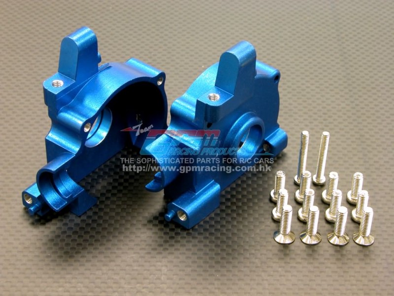 HPI Savage 21 Alloy Front/Rear Gear Box Mount With Screws - 1pr set - GPM SAV1011