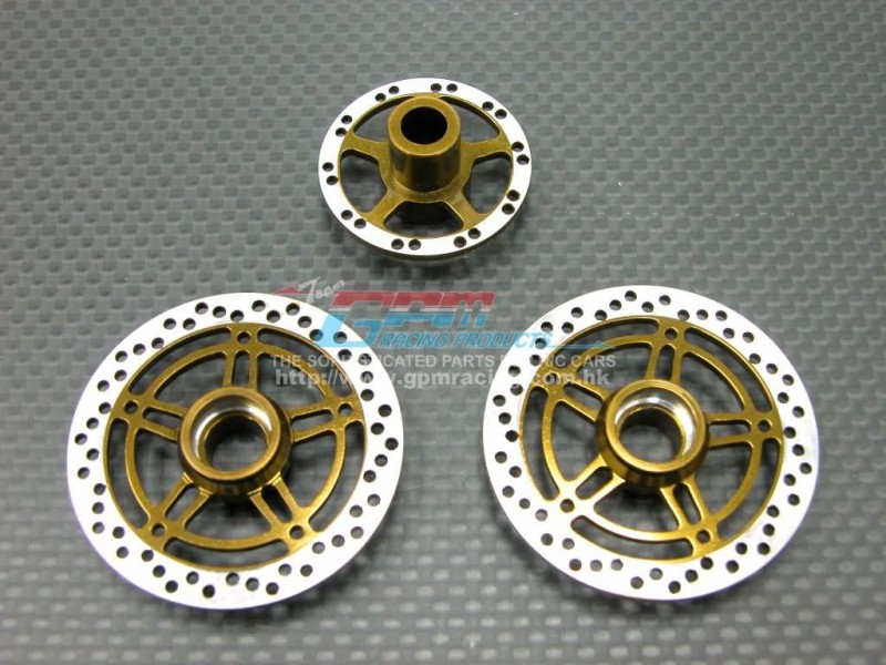 Kyosho Motor Cycle Alloy Brake Disk Plate (5 Poles) - 3pcs set New Design - GPM KM005A