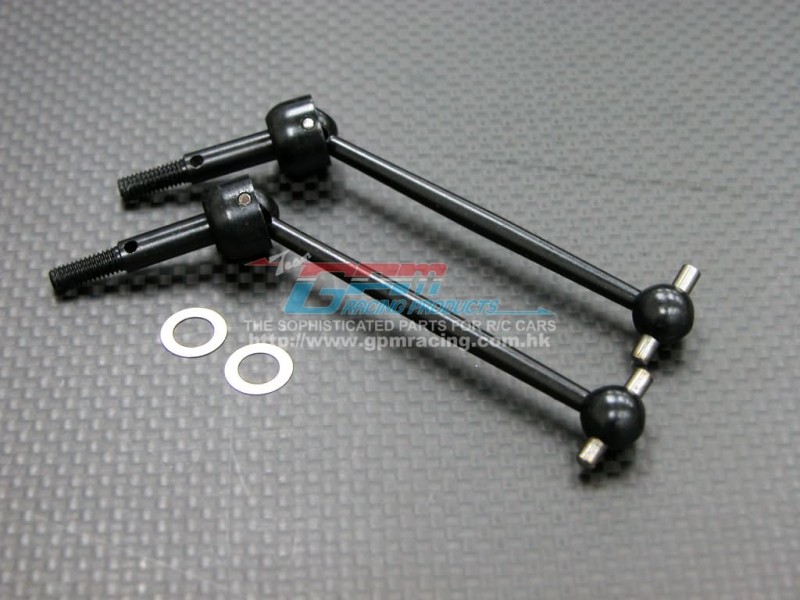 Tamiya DF-02 Steel Universal Swing Shaft (64mm CVD Design) With Washers - 1pr set - GPM SDF2264C