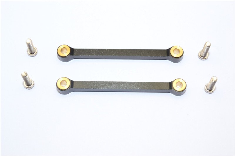 Tamiya DF-02 Alloy Front Upper Arm (Tie Rod Design) With Screws & Bronze Collars - 1pr set - GPM DF2054