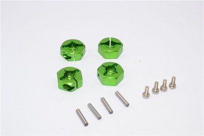 Tamiya MF01X Aluminium Hex Adapter (12mmx6mm) - 4pcs set (For MF01X / M06 / =TT010) - GPM MF010/12X6MM