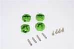 Tamiya MF01X Aluminium Hex Adapter (12mmx6mm) - 4pcs set (For MF01X / M06 / =TT010) - GPM MF010/12X6MM