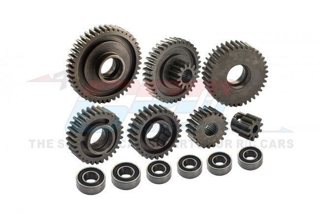 TAMIYA TRACTOR TRUCK Medium Carbon Steel Gearbox Gears set - GPM TRU1201S