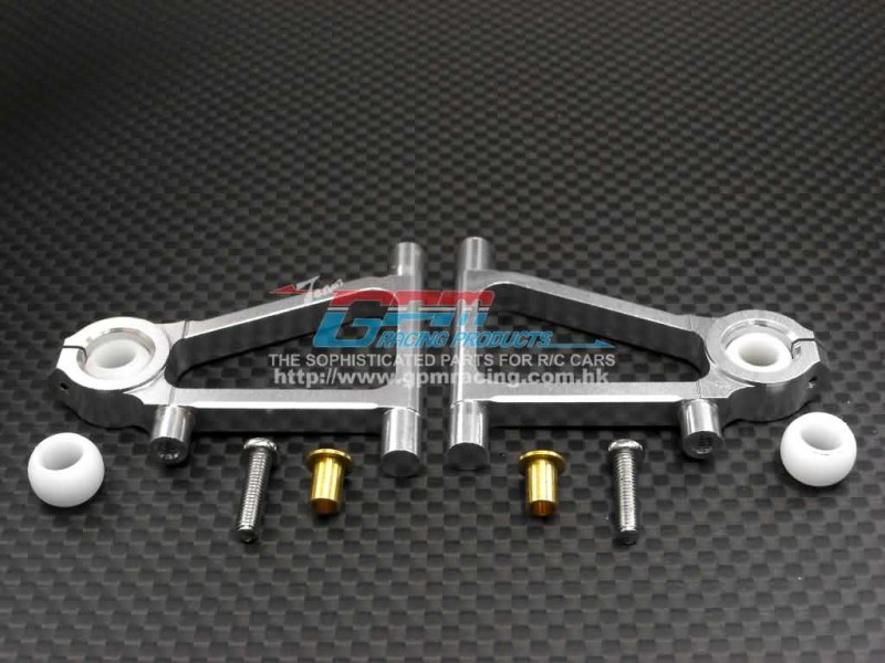 Tamiya TT01 Alloy Front Lower Arm With Shims+Collars+Screws - GPM TT055