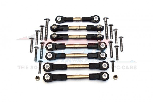 Tamiya TT02B Spring Steel Turnbuckle With Plastic Ends - 7pcs set - GPM TT2B160P