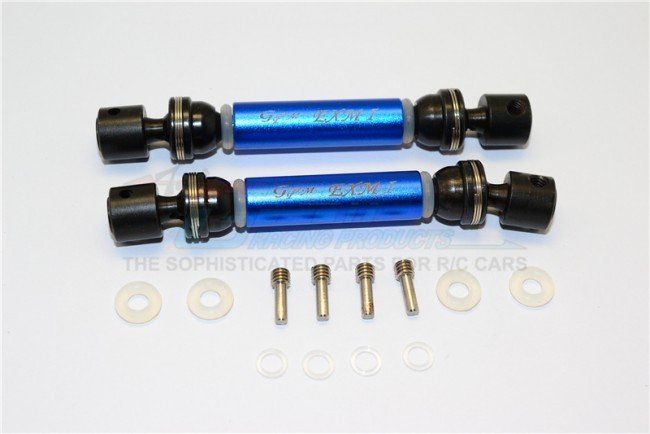 TRAXXAS E-MAXX Aluminum & Steel Front/Rear CVD Main Shafts-14pc set - GPM EMX1037SA