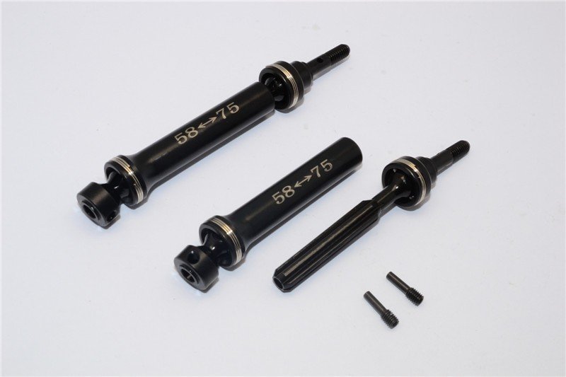 TRAXXAS 1/16 Mini E-REVO Steel #45 Front/Rear CVD Drive Shaft - 1pr set - GPM SERV245CV