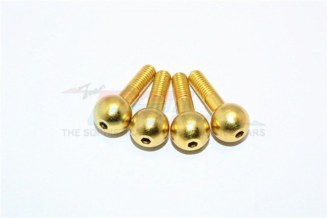 TRAXXAS E-REVO Steel#45 Front/Rear Steering Pillow Balls - 4pcs (For E Revo56087-1,Revo,E-maxx,Summit) - GPM ER007S