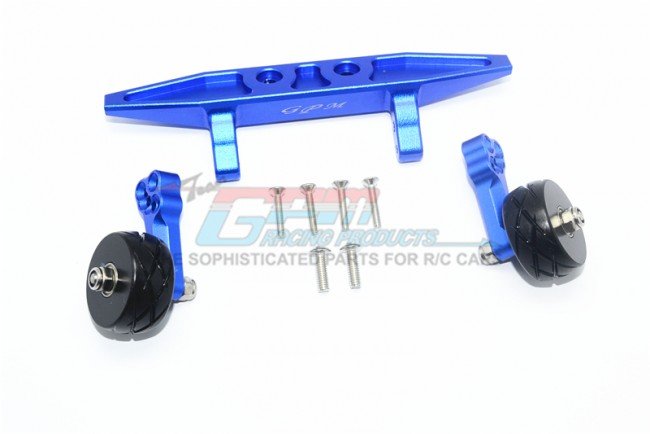 TRAXXAS 1/10 Rustler VXL Aluminum Rear Adjustable Wheelie - 9pc set - GPM RUS4040R