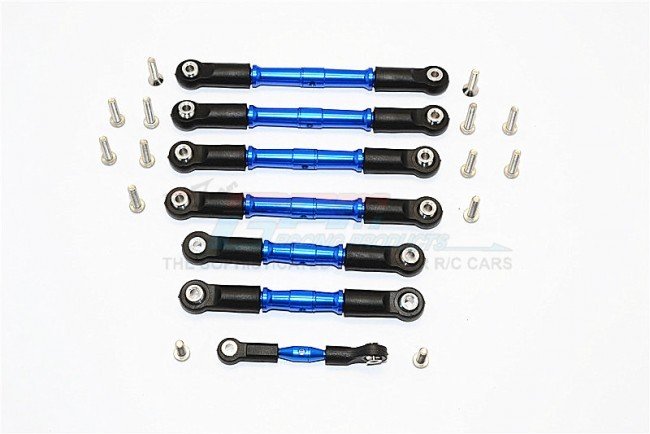 TRAXXAS Slash 4x4 Aluminium Completed Tie Rod - 7pcs set (For Slash 4x4 Low-cg 68086-21 Version) - GPM SLA160LCG