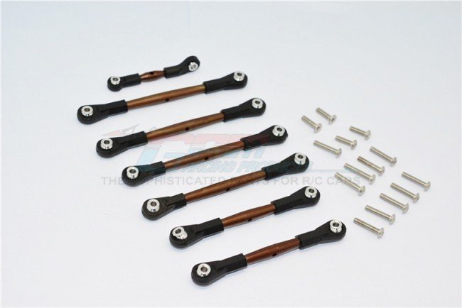 TRAXXAS Slash 4x4 Spring Steel Compelted Tie Rod - 7pcs set (For Slash 4x4 Low-cg 68086-21 Version) - GPM SSLA160LCG