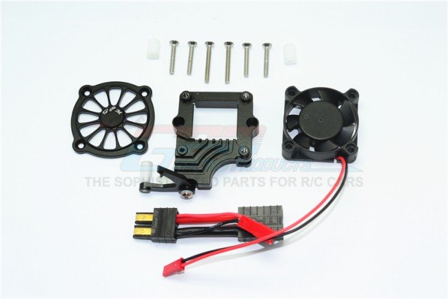 TRAXXAS TRX4 TRAIL CRAWLER Aluminum Motor Cooling Fan With Easy Switch - 12pc set - GPM TRX4051FAN