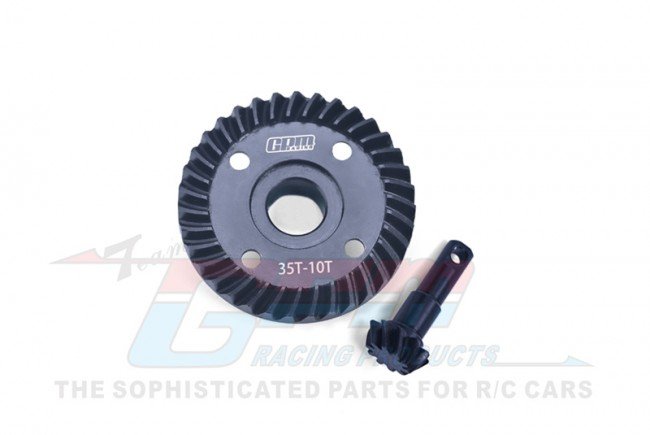 TRAXXAS TRX4 TRAIL CRAWLER 40CR Steel Differential Bevel Gear 35T & Pinion Gear 10T - GPM TRX41035T