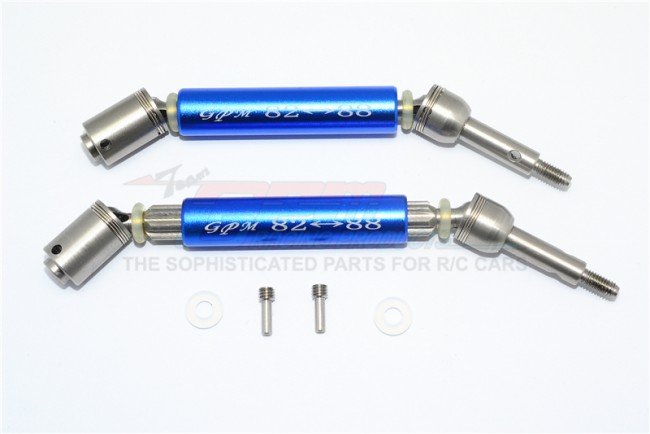 TRAXXAS XO-1 Stainless Steel 304+Aluminum Rear CVD Drive Shaft - 6pc set - GPM SXO1277RHA