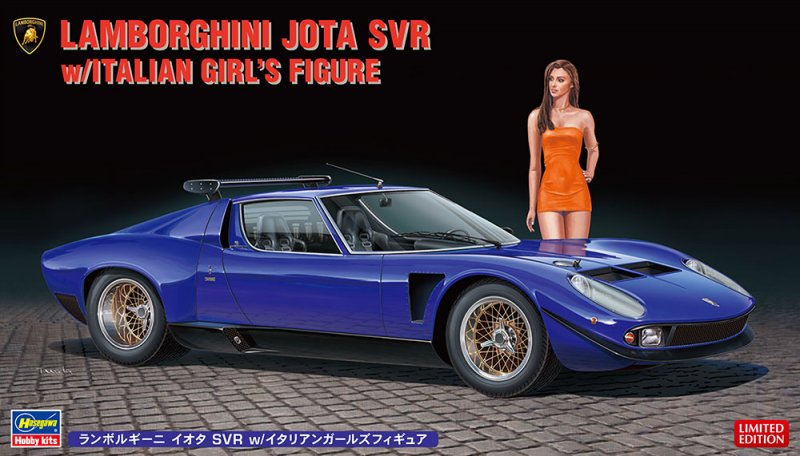 Hasegawa 20472 - 1/24 Lamborghini Jota SVR w/Italian Girl\'s Figure