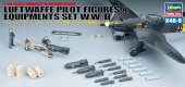 Hasegawa 36009 - 1/48 X48-9 Luftwaffe Pilot Figures and Equipments Set W.W.II Air Craft in Action Series