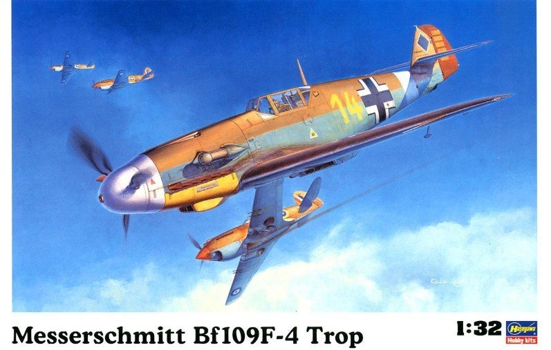 Hasegawa 08881 - 1/32 ST31 Messerschmitt Bf109F-4 Trop