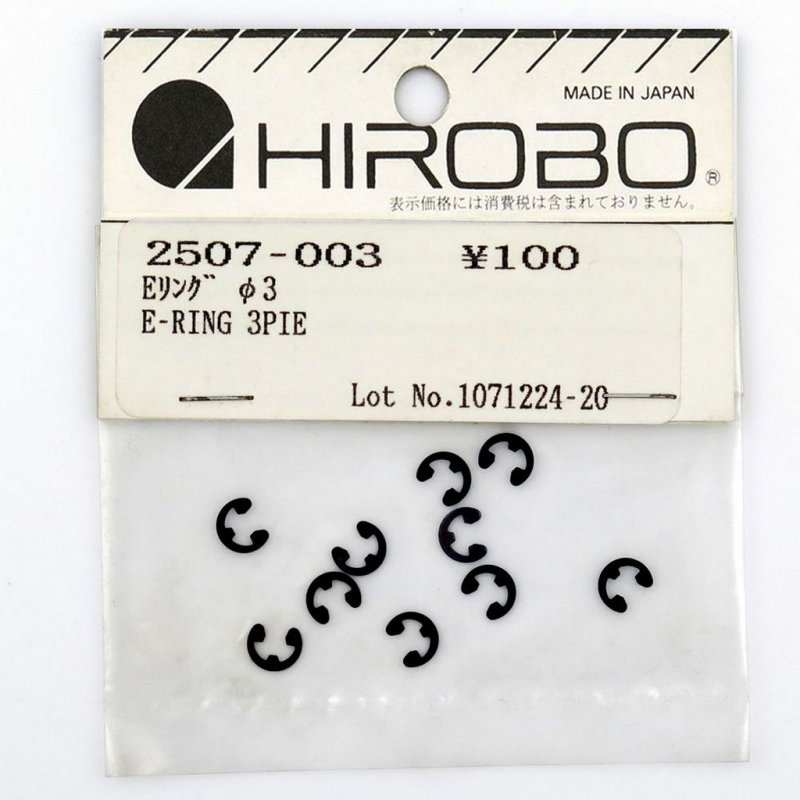HIROBO 2507-003 E-RING M3.0 10PCS #2507003