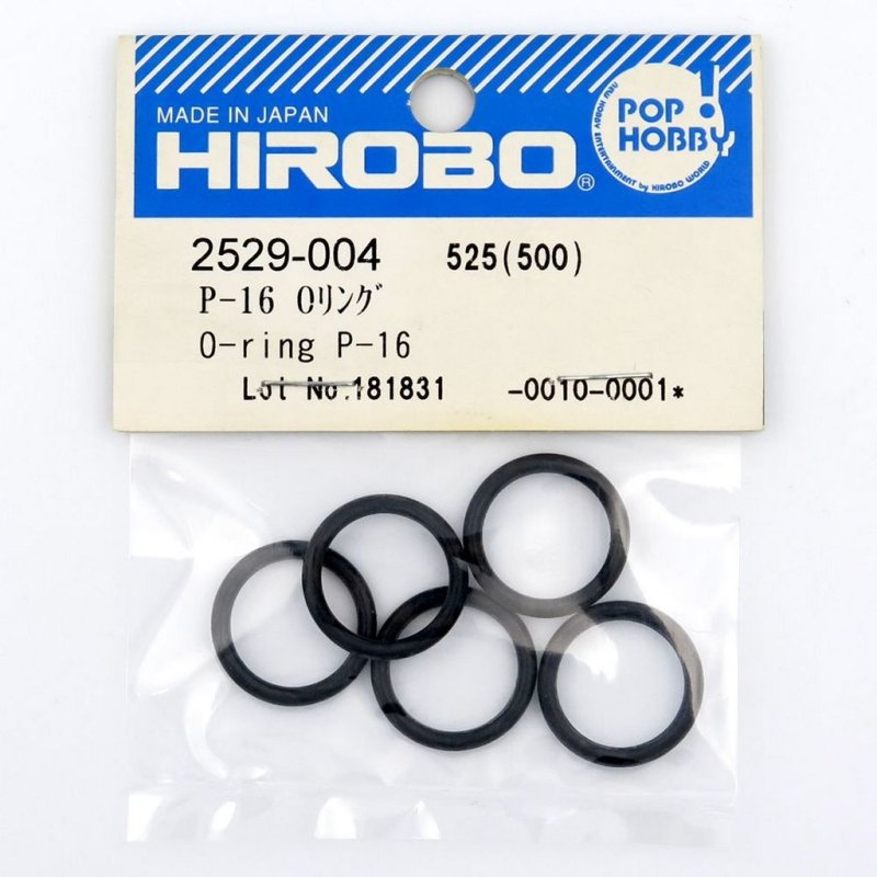 HIROBO 2529-004 O-RING P-16 5PCS #2529004