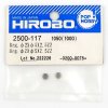 HIROBO 2500-117 BALL BEARING 2 X 5 X 2.5 MM 2PCS #52ZZ #2500117
