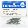 HIROBO 2533-007 PHILIPS PAN HEAD SCREW M2 X 14 20PCS #2533007
