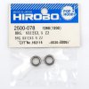 HIROBO 2500-078 BALL BEARING 8 X 12 X 3.5 MM 2PCS #128ZZ #2500078