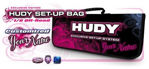 HUDY 199240-C Set-Up Bag for 1/8 Off-Road & Truggy Cars - Custom Name