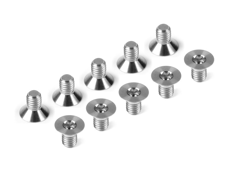 HUDY 903305-T Titanium Flat Head Screw M3x5 (10)