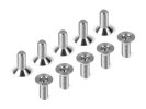 HUDY 903308-T Titanium Flat Head Screw M3x8 (10)
