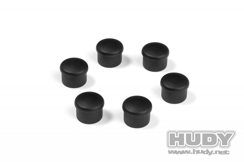 HUDY 195058-k - HUDY Cap For 18mm Handle - Black (6)