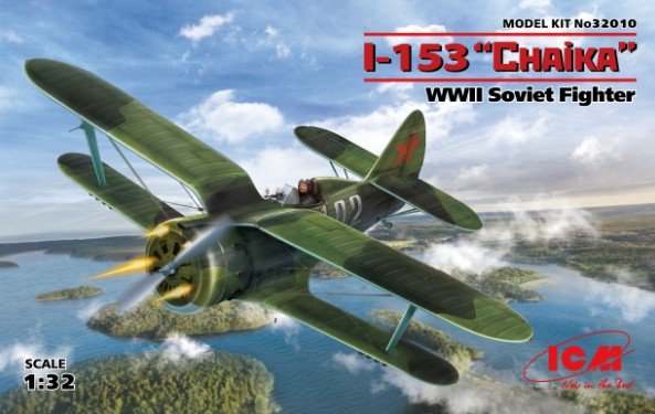 ICM 32010 - 1/32 I-153 Chaika, Wwii Soviet Fighter