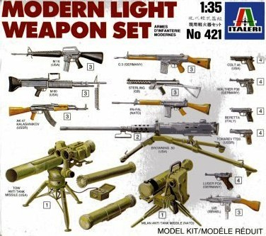 Italeri 0421 - 1/35 Modern Light Weapon Set