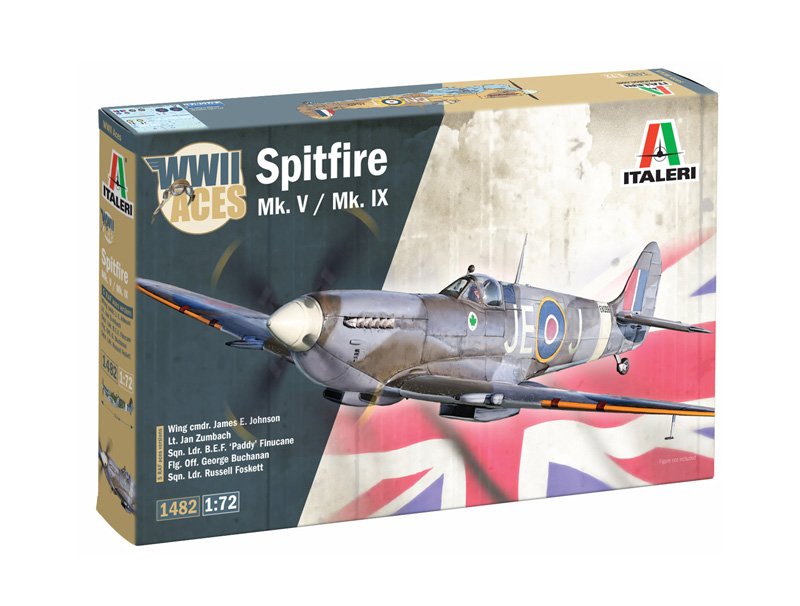 Italeri 1482 - 1/72 Spitfire Mk.V / Mk.IX Aces