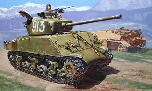 Italeri 6483 - 1/35 M4a2 76mm Wet Sherman