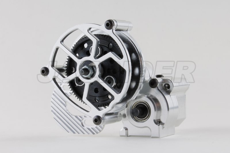 Axial Wraith Aluminum Completed Center Transmission Gear Case w/Gear+Motor Mount Set